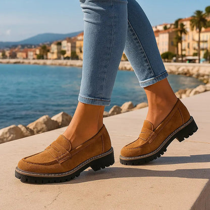 Nadia | Timeless Suede Loafers