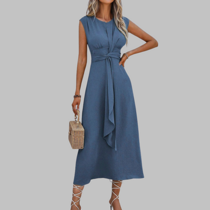 Reese | Elegant Sleeveless Round Neck Maxi Dress