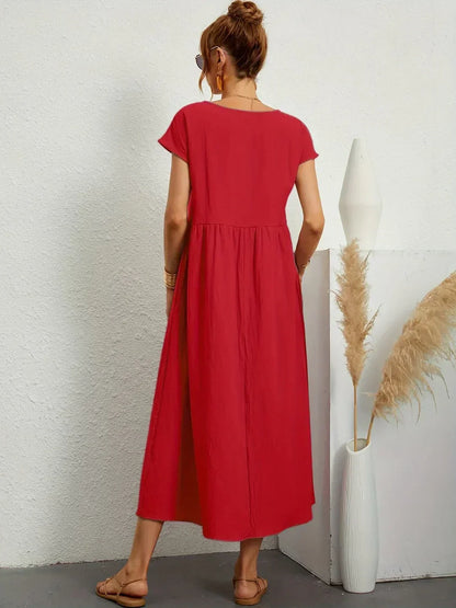 Evi | Flowing Midi Dress Timeless Elegance