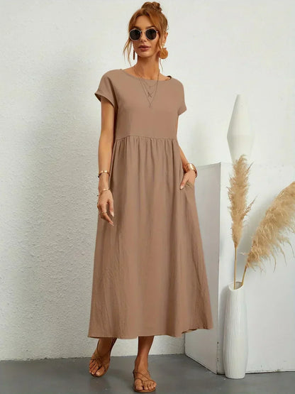 Evi | Flowing Midi Dress Timeless Elegance