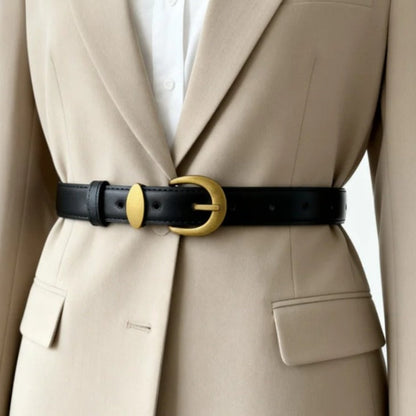Victoria | Classic Leather Belt with Elegant Buckle