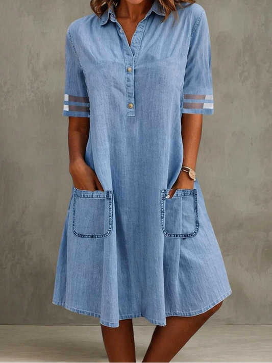 Brittany | Fitted Denim Dress